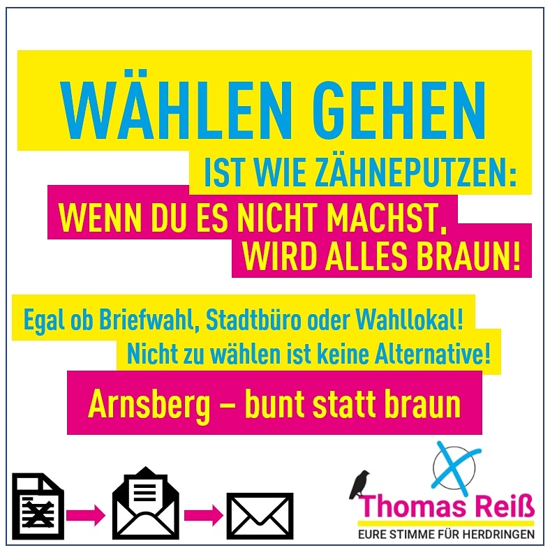 „Wählen gehen ist wie Zähneputzen: Wenn du es nicht machst, wird alles braun!“