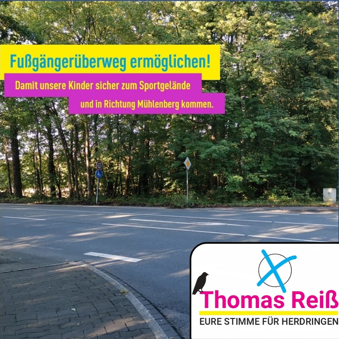 Fußgängerüberweg am Telgenweg